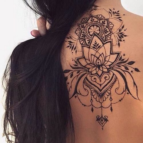lotus mandala tattoo bali