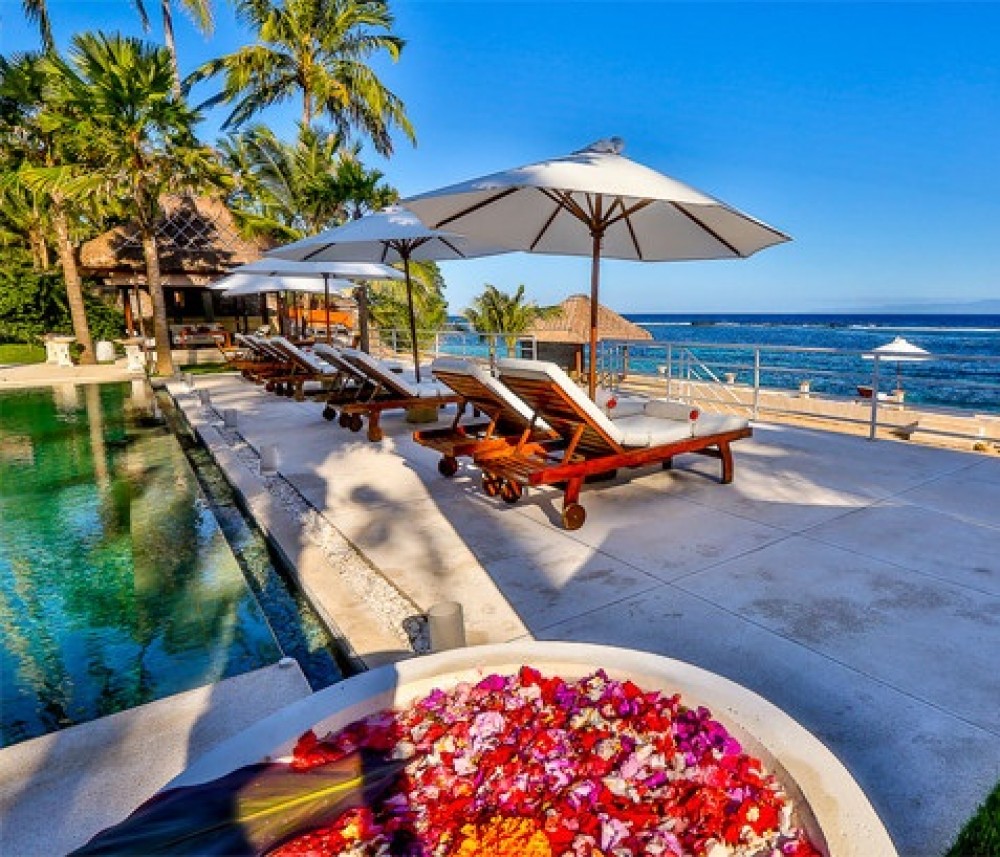 Bali Property For Sale Beachfront with a lazy chair to enjoy the scenery