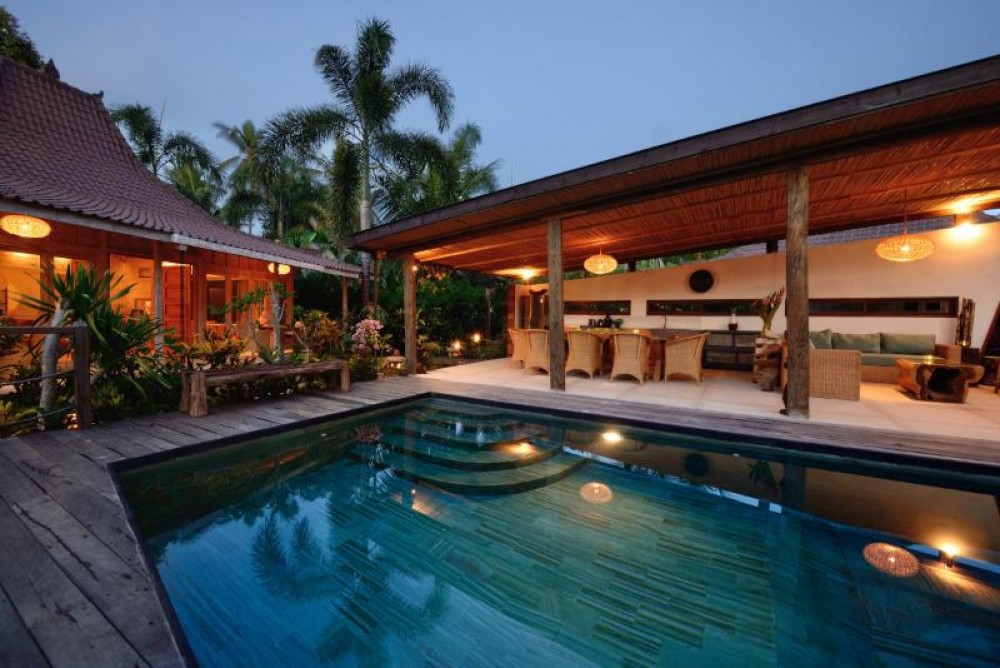 Ubud private villa pool and 3 cozy bedrooms