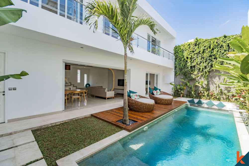 a villa in seminyak with a pool